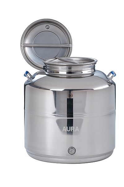 FUT INOX 50 litres Premium "PICKLING" (bouchon de vidange non inclus sur les modèles premium)