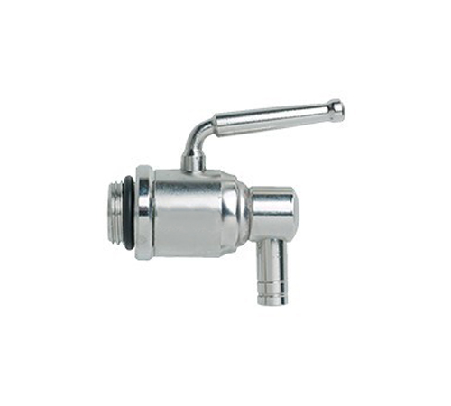 Option : Robinet inox 1/4 de tour pour futs de 10 à 50 litres