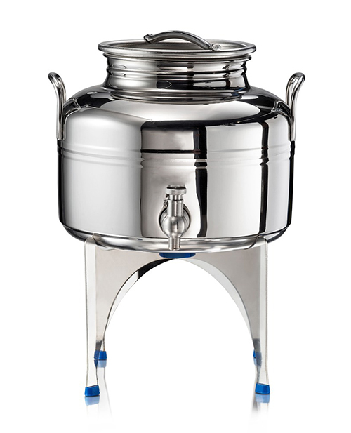 Option support inox en remplacement du support PVC noir (pour 2, 3, 5 Litres uniquement)