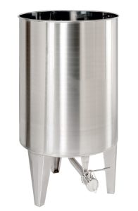 Cuve INOX 304 ou INOX 316 ICILC avec ouverture totale, sur pieds